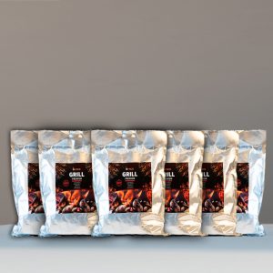 A package of six - BBQ Charcoal - Gril Permium